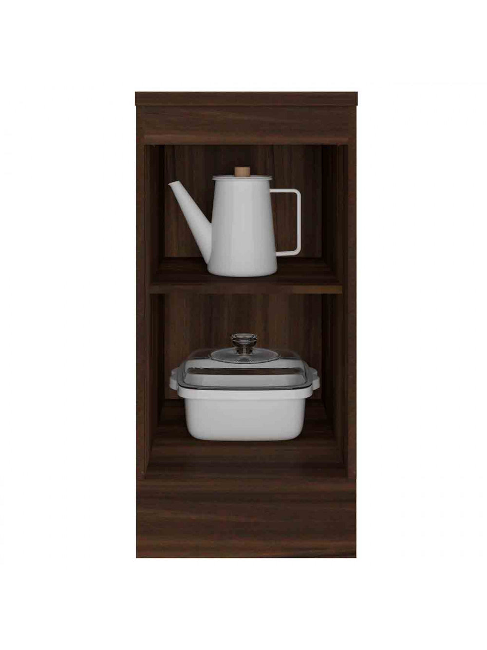 Balcão com Tampo Olivia 41 cm 1 Porta - Fumê