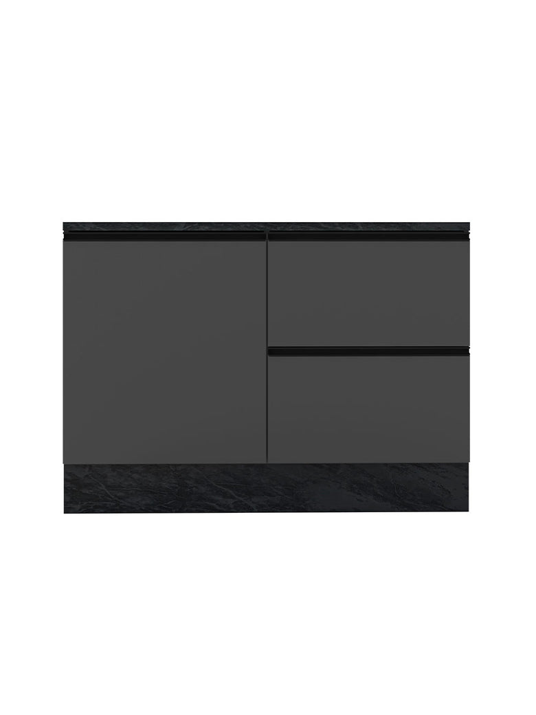 Balcão com Tampo 120cm 1 Porta 3 Gavetas Etna Poliman
