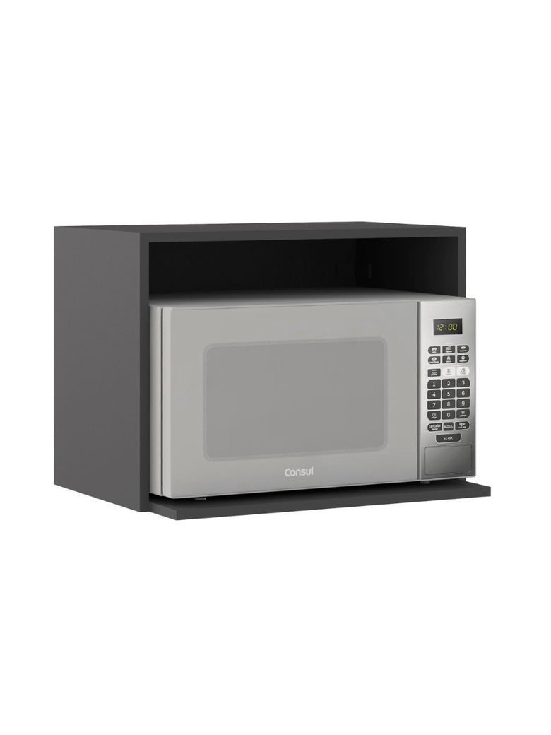 Armário Aéreo 58 cm com Nicho Micro-ondas Etna Poliman