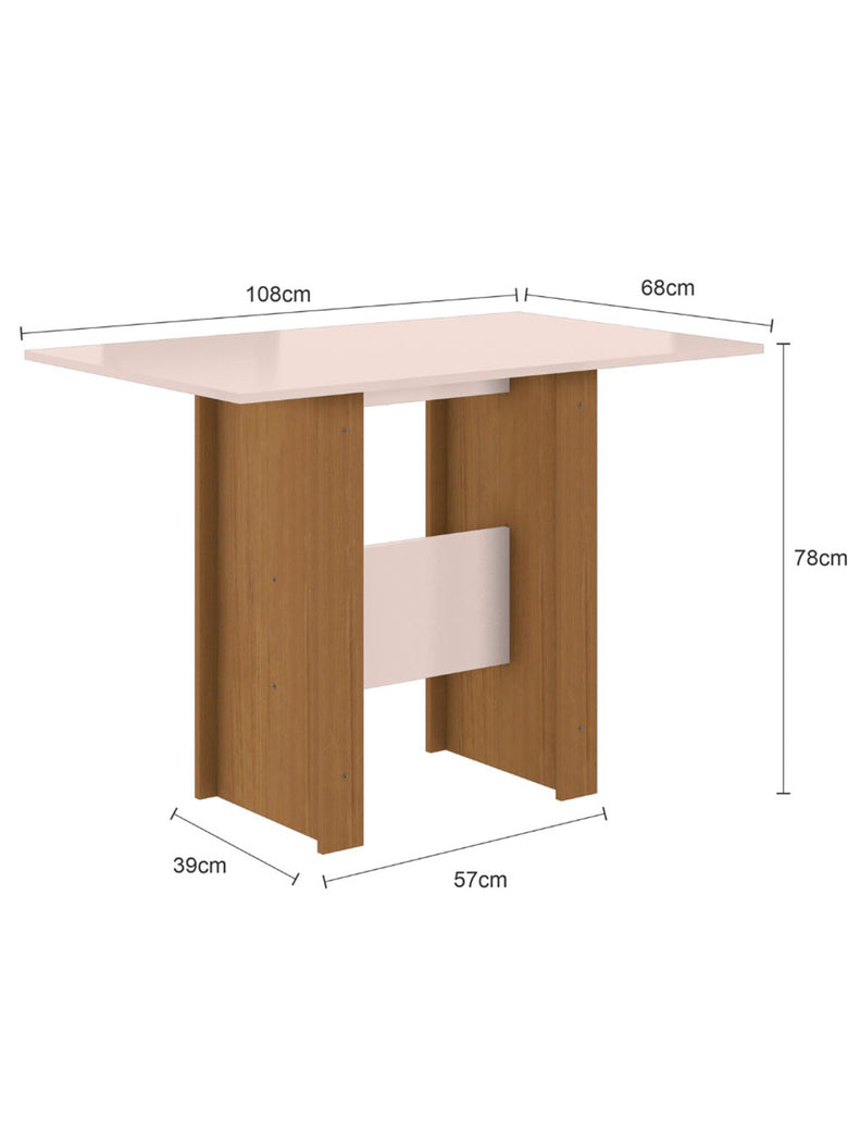 Mesa de Jantar 4 Lugares Milano Poliman Móveis