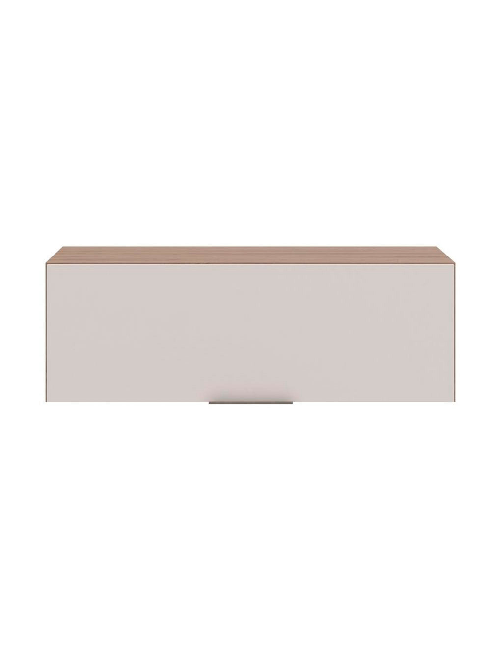 Armário Aéreo 80 cm 1 Porta Basculante Etna Poliman Móveis - Carvalho Oak/Menta