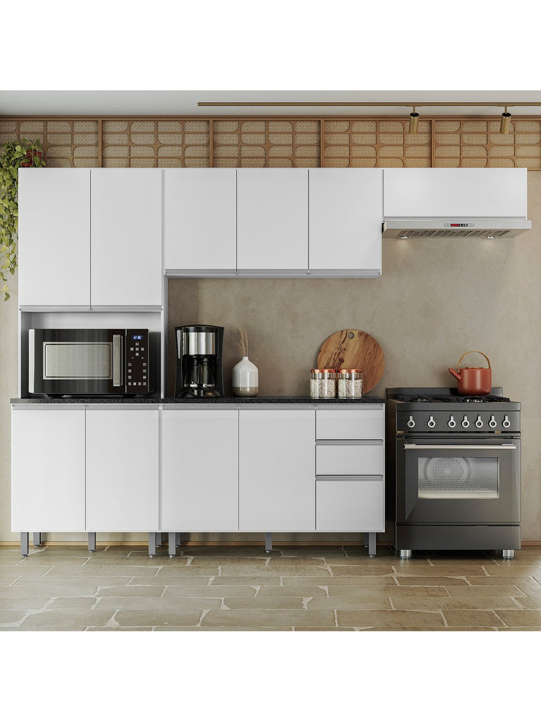 Composição Cozinha Modulada Evidence 6 Peças Poliman Móveis