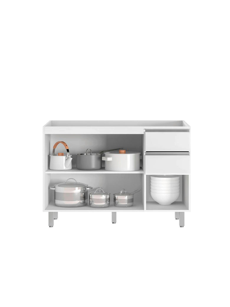 Composição Cozinha Modulada Evidence 6 Peças Poliman Móveis