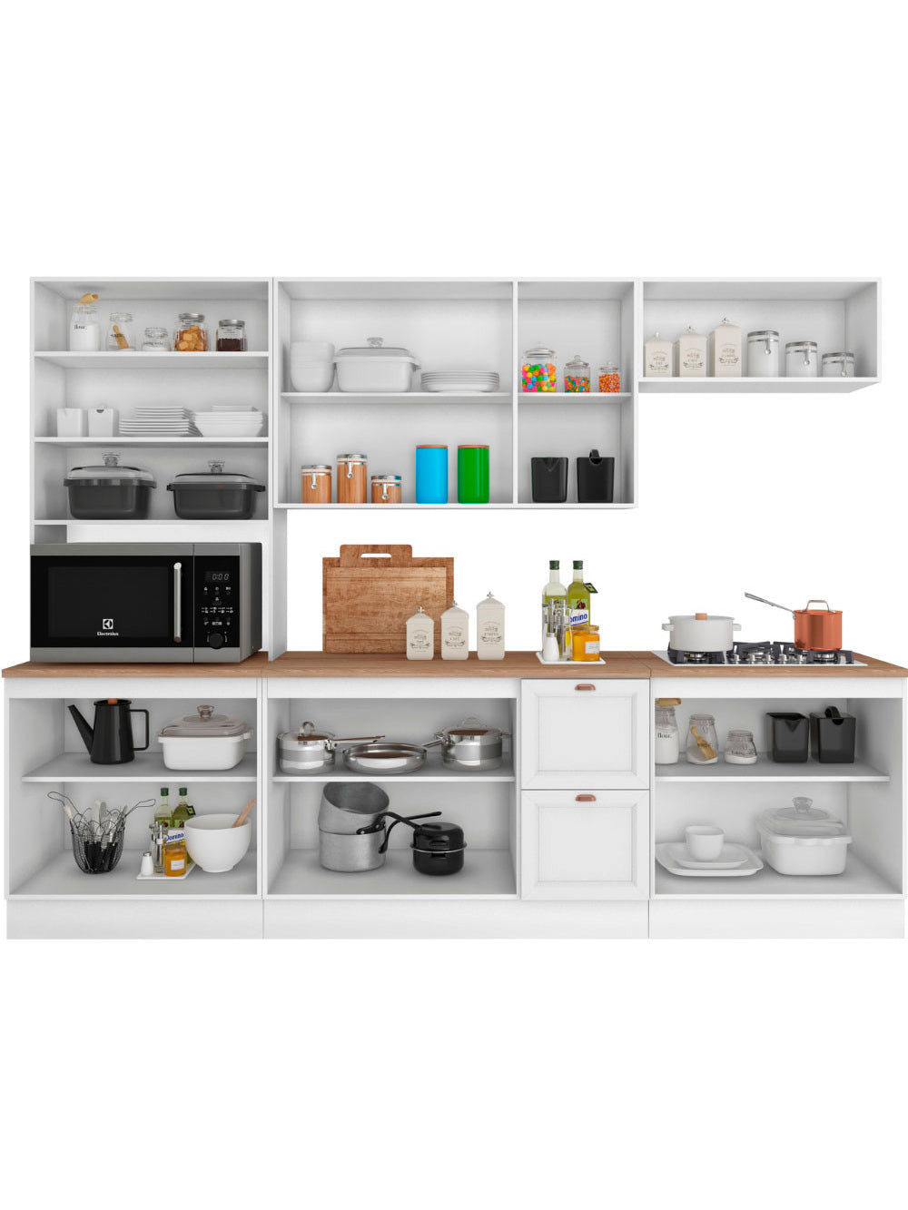 Cozinha Completa Modulada Olivia 12 Portas 2 Gavetas