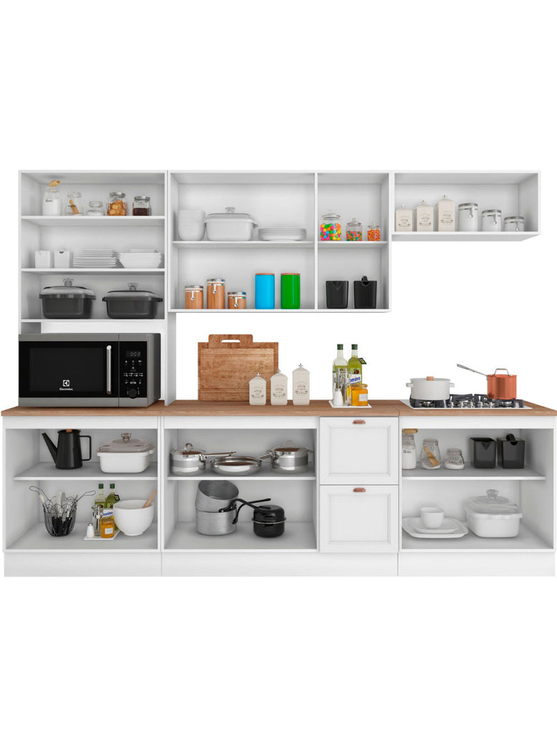 Cozinha Completa Modulada Olivia 12 Portas 2 Gavetas