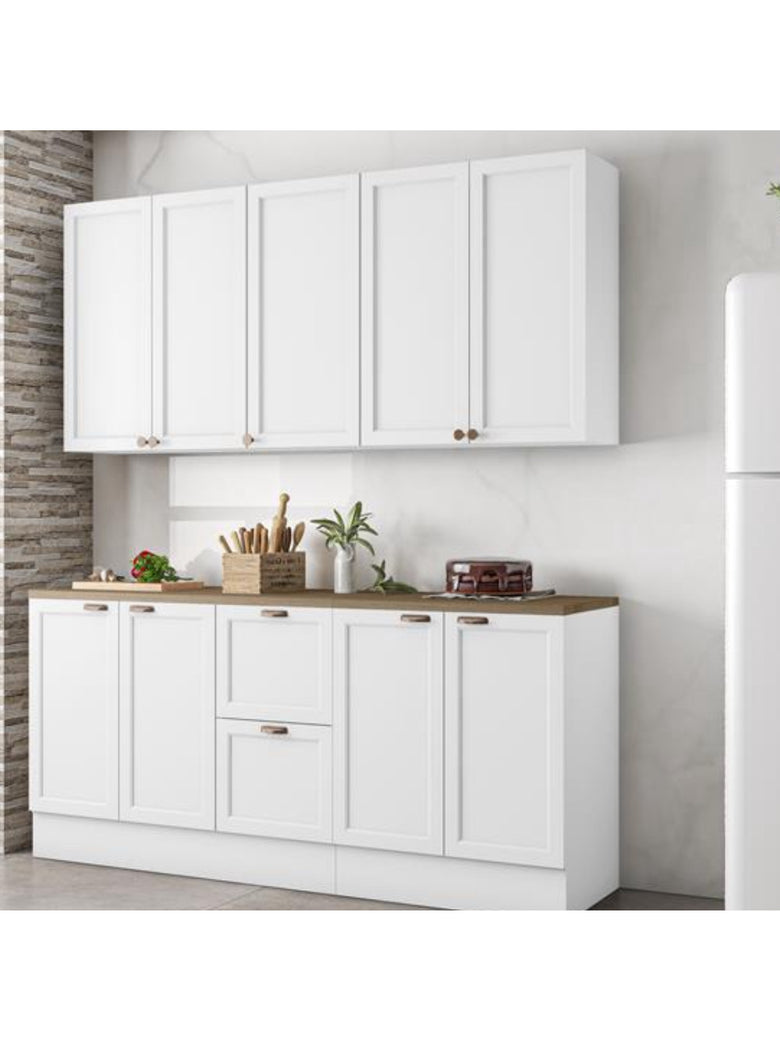 Cozinha Completa Modulada Olivia 9 Portas 2 Gavetas