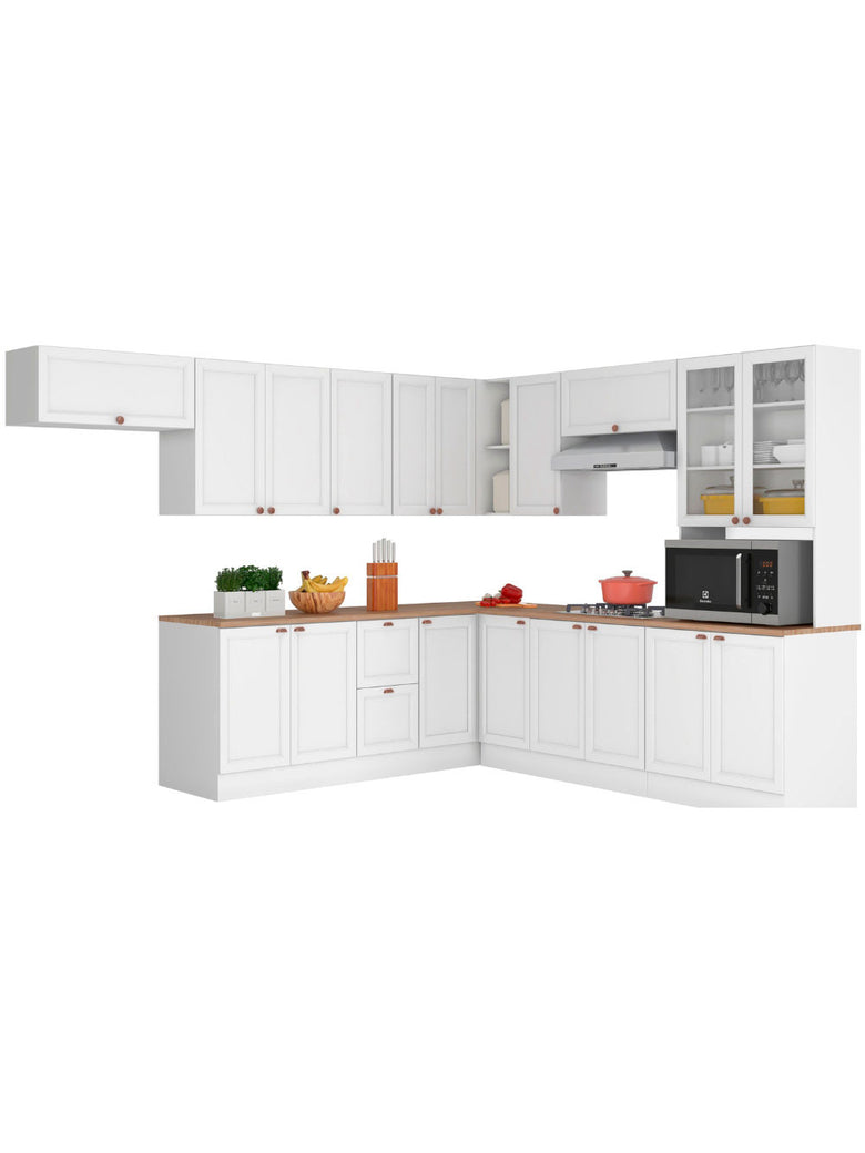 Cozinha Completa Modulada Olivia 18 Portas 2 Gavetas