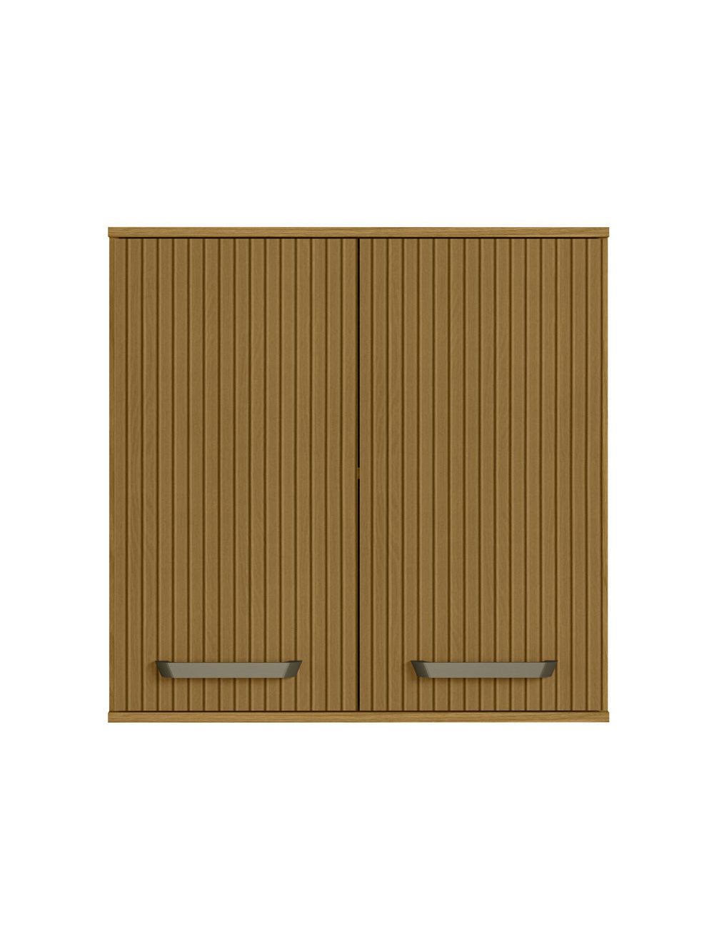Armário Aéreo 2 Portas 80 cm Criare Poliman - Freijo Ripado