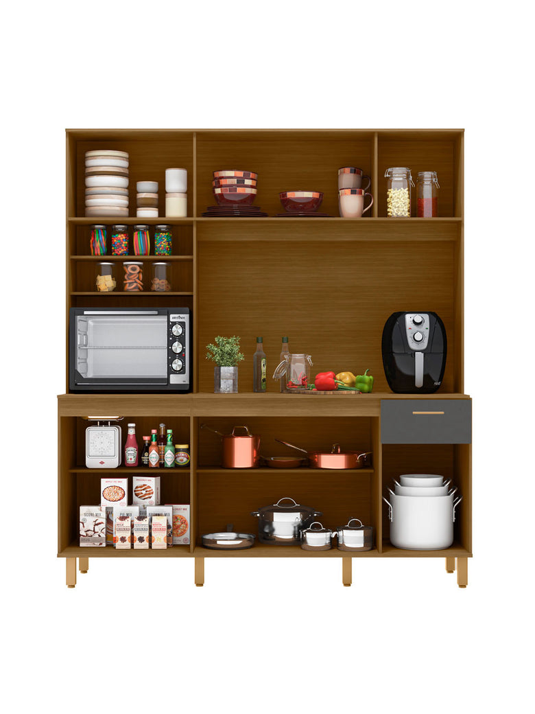 Kit Cozinha Núria 9 Portas 1 Gaveta Poliman