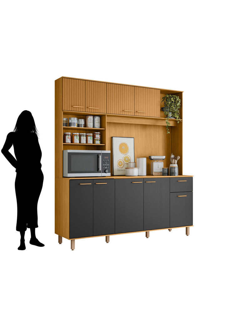 Kit Cozinha Núria 9 Portas 1 Gaveta Poliman