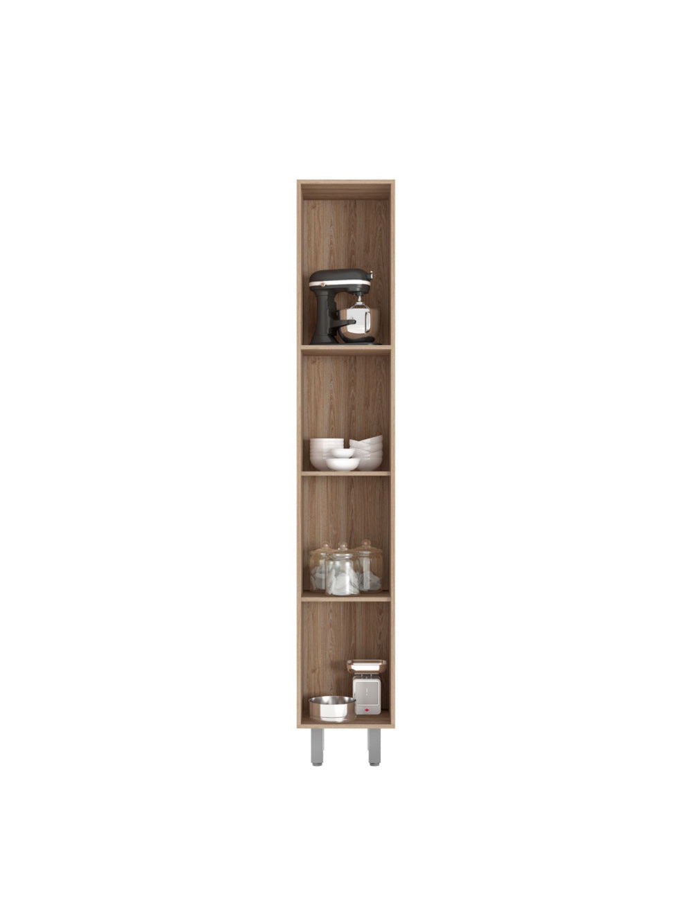 Paneleiro Simples Barcelona/Malta Poliman Moveis - Carvalho oak e Off White