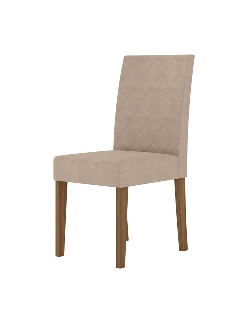 Conjunto Sala de Jantar Quadrada Mesa Helo 90cm e 04 Cadeiras Jade
