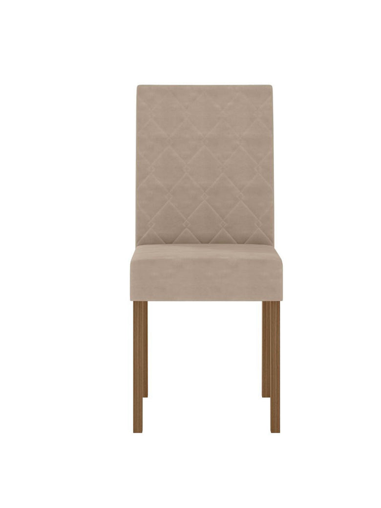Conjunto Sala de Jantar Quadrada Mesa Helo 90cm e 04 Cadeiras Jade