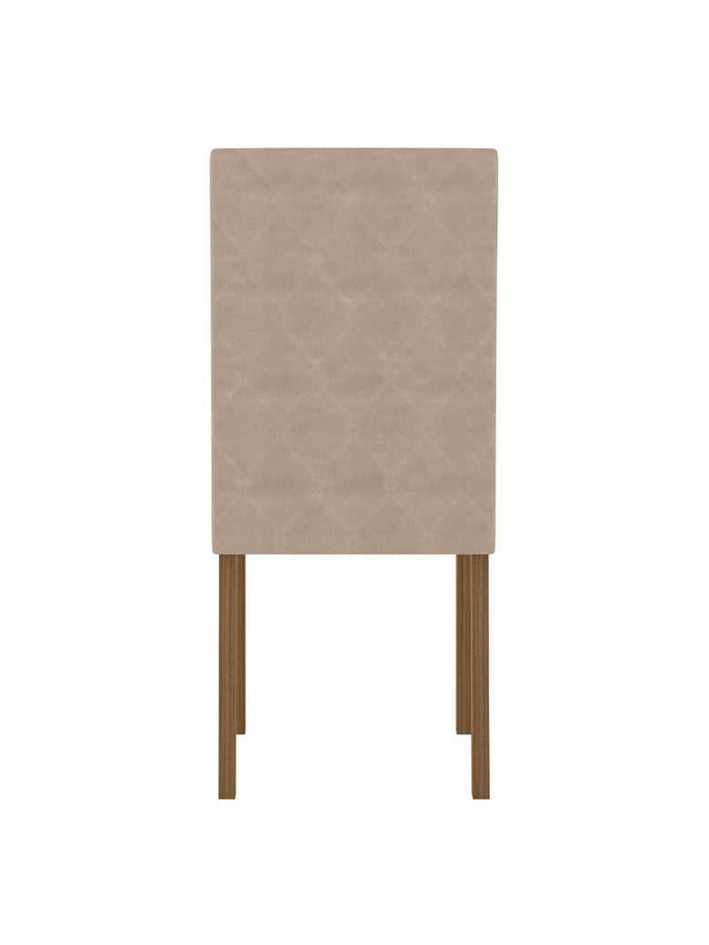 Conjunto Sala de Jantar Quadrada Mesa Helo 90cm e 04 Cadeiras Jade