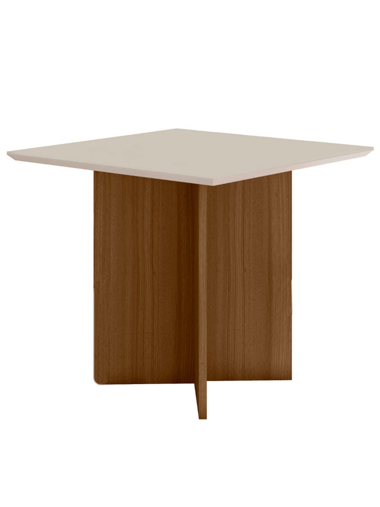 Conjunto Sala de Jantar Quadrada Mesa Helo 90cm e 04 Cadeiras Jade
