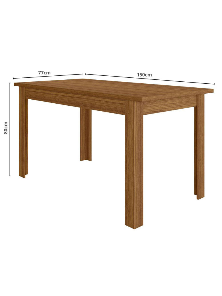Mesa de Jantar Bellagio 6 Lugares com Cadeira Clara Poliman Móveis