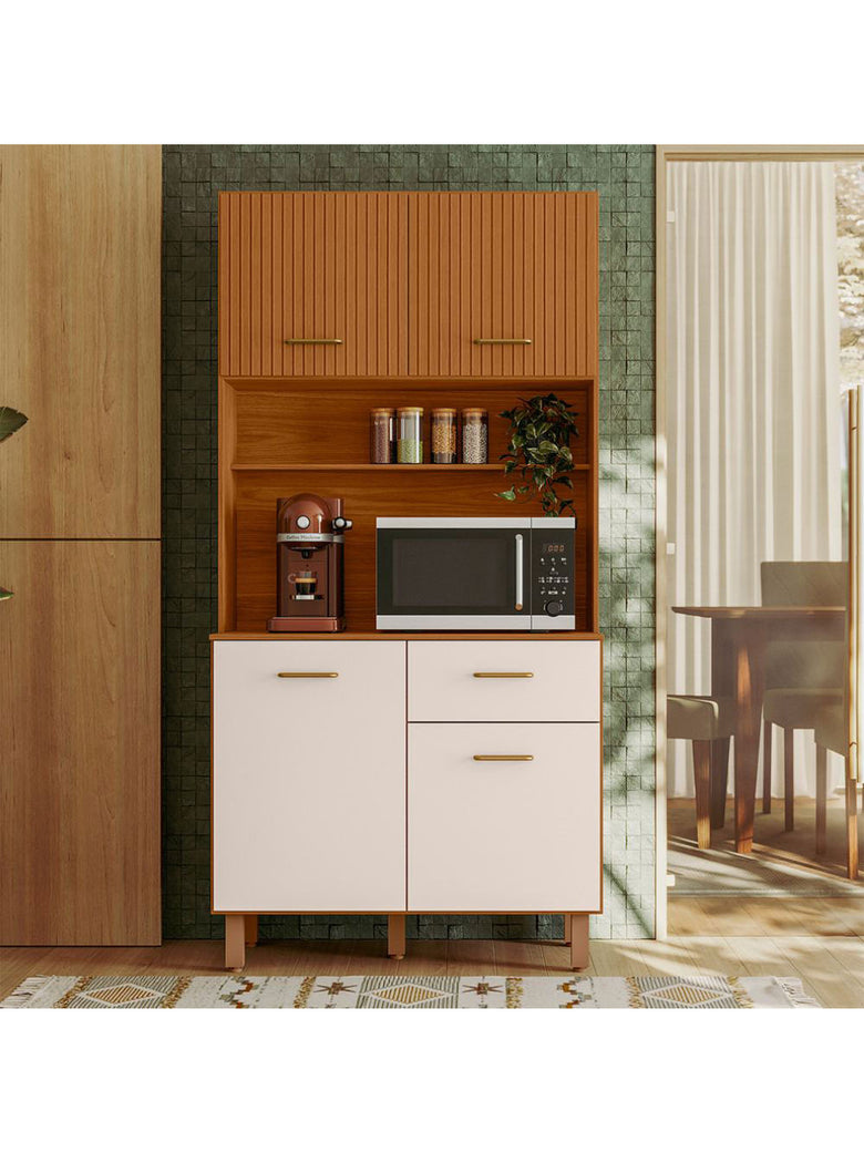 Kit Cozinha 04 Portas 01 Gaveta New Izis Poliman Móveis