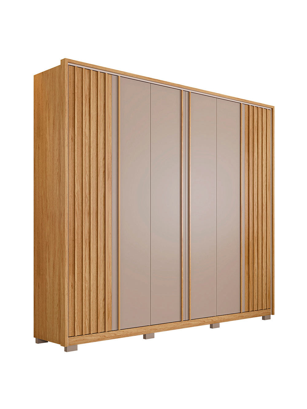 Guarda Roupa Casal Apollo 6 Portas 6 Gavetas Caemmun - Branco Fosco