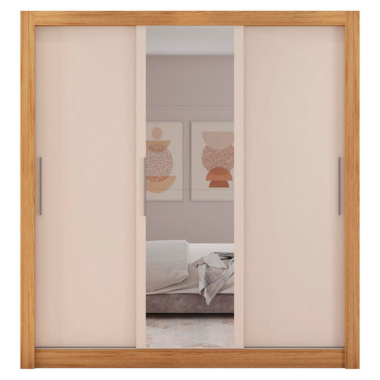 Guarda Roupa com Espelhos 3 Portas 2 Gavetas Santiago Caemmun