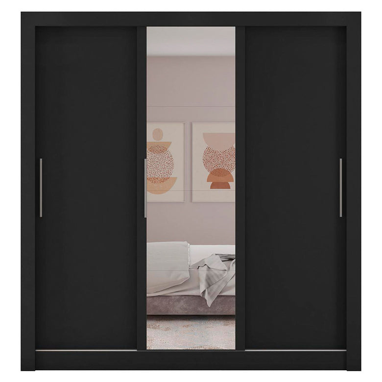 Guarda Roupa com Espelhos 3 Portas 4 Gavetas Santiago Caemmun
