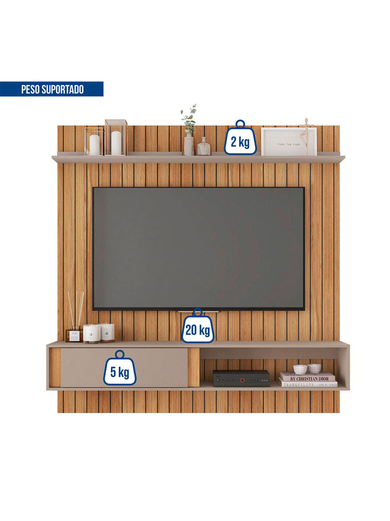 Painel para Tv até 70 Polegadas Boreal Caemmun