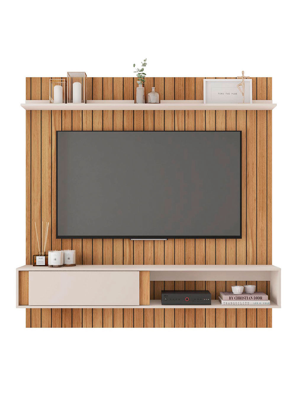 Painel para Tv até 70 Polegadas Boreal Caemmun - Buriti com Off White