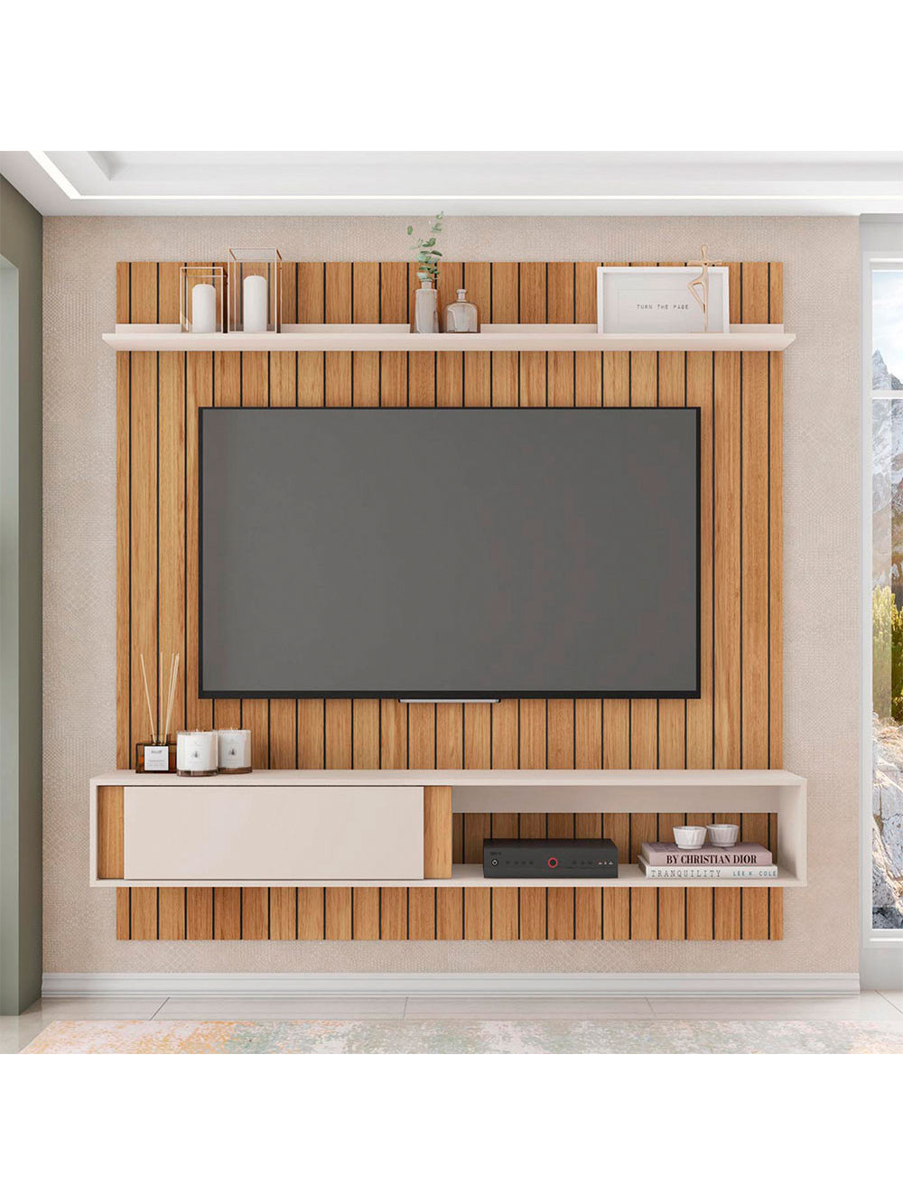 Painel para Tv até 70 Polegadas Boreal Caemmun - Buriti com Cacao