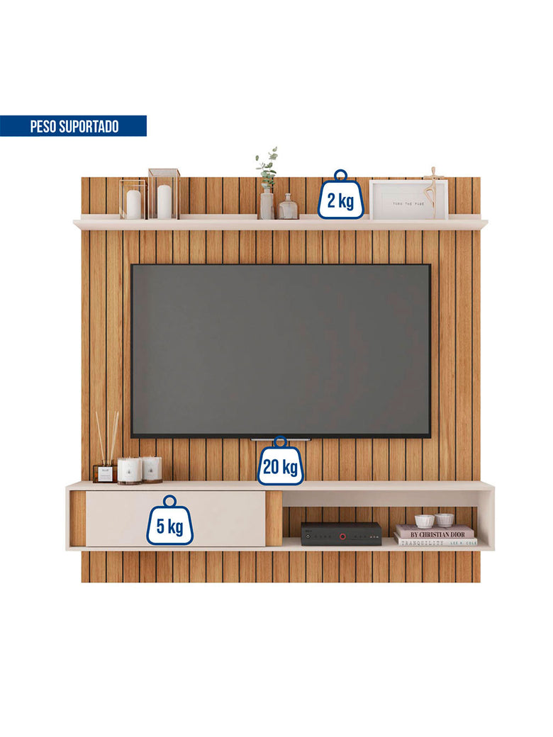 Painel para Tv até 70 Polegadas Boreal Caemmun