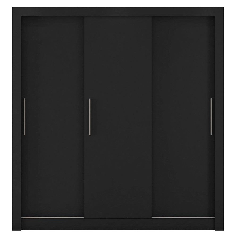 Guarda Roupa 3 Portas 4 Gavetas Santiago Caemmun - Preto