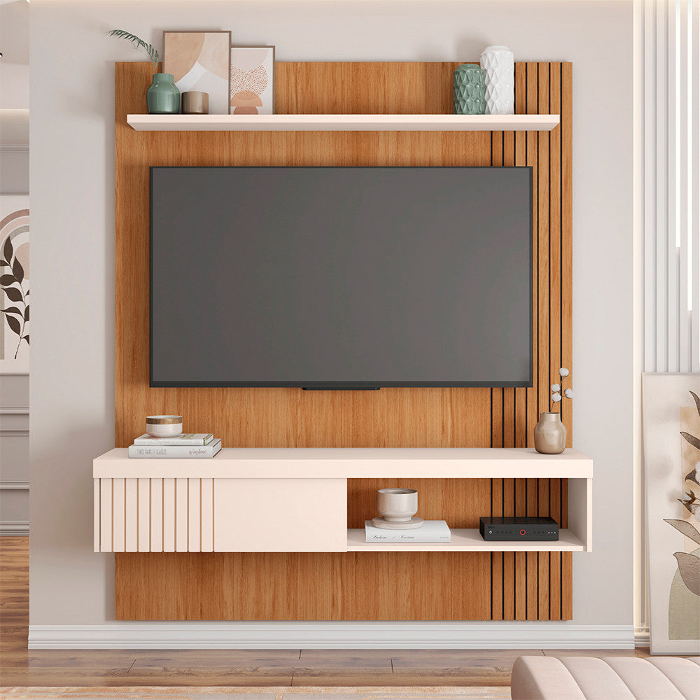 Painel para Tv até 65 Polegadas Jade 1.5 Caemmun - Buriti / fendi