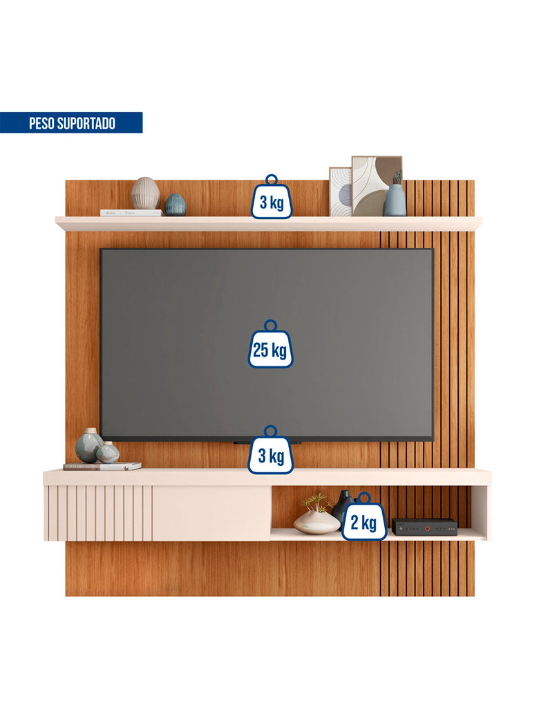 Painel para Tv até 65 Polegadas Jade 1.8 Caemmun