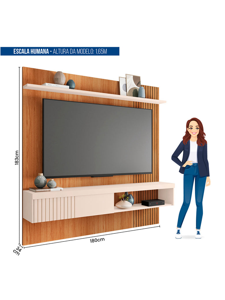Painel para Tv até 65 Polegadas Jade 1.8 Caemmun