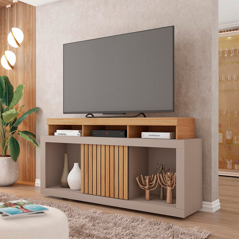 Rack Bancada para Tv até 55 Polegadas 1 Porta Dragon Caemmun