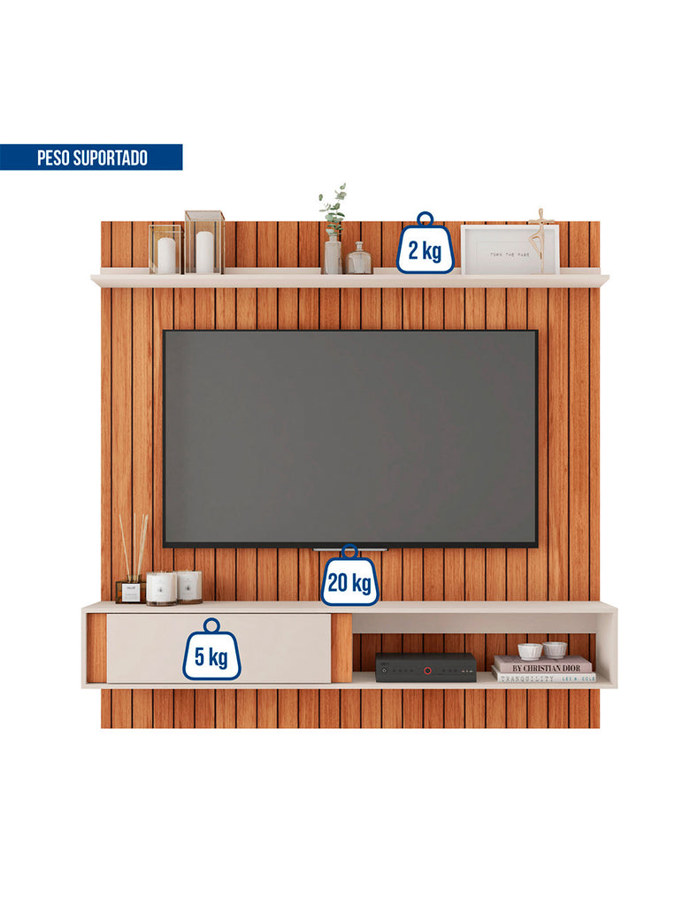 Painel para Tv até 70 Polegadas Boreal Caemmun