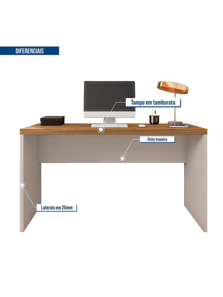 Mesa De Computador para Escritório Studio 1.3 Caemmun