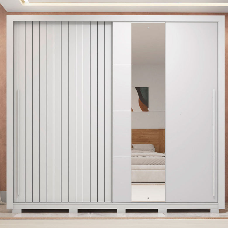 Guarda Roupa Casal Romanus Lux 2 Portas 4 Gavetas com Espelho Caemmun