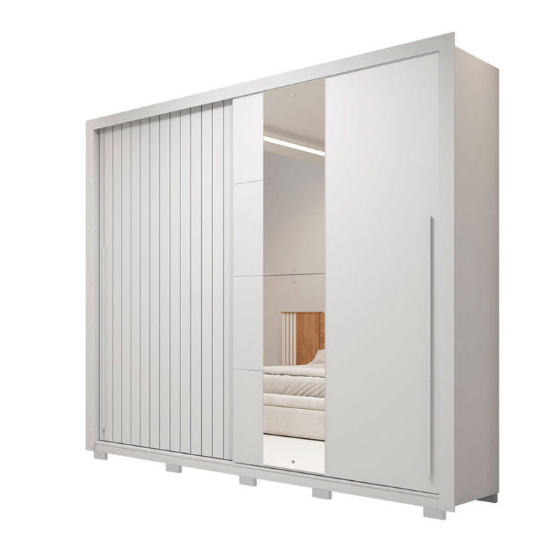 Guarda Roupa Casal Romanus Lux 2 Portas 4 Gavetas com Espelho Caemmun