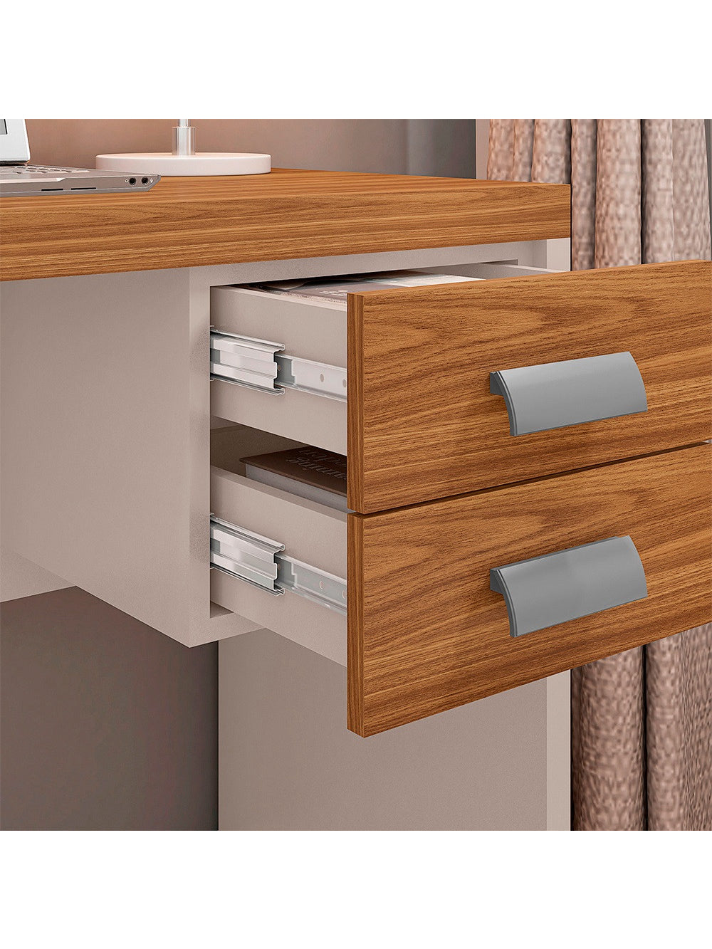 Mesa De Computador com Gaveteiro Escritório Studio 0.9 Caemmun