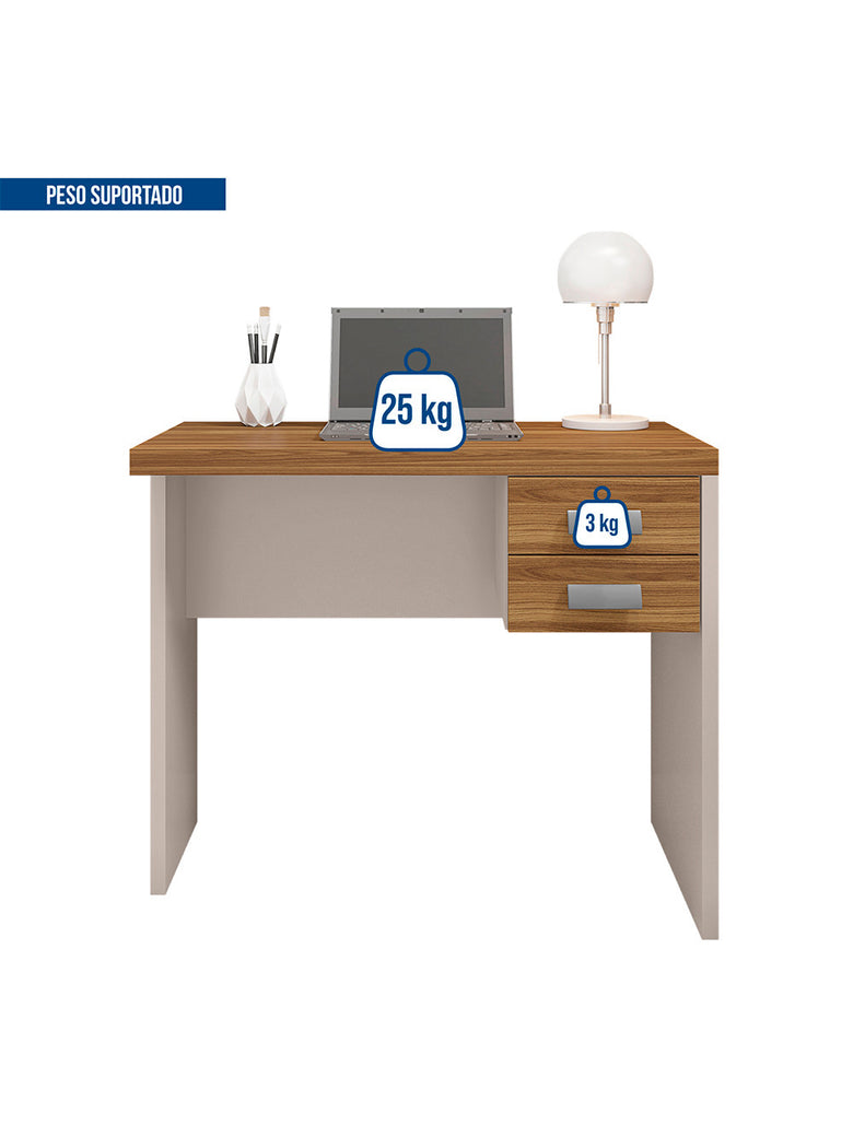 Mesa De Computador com Gaveteiro Escritório Studio 0.9 Caemmun