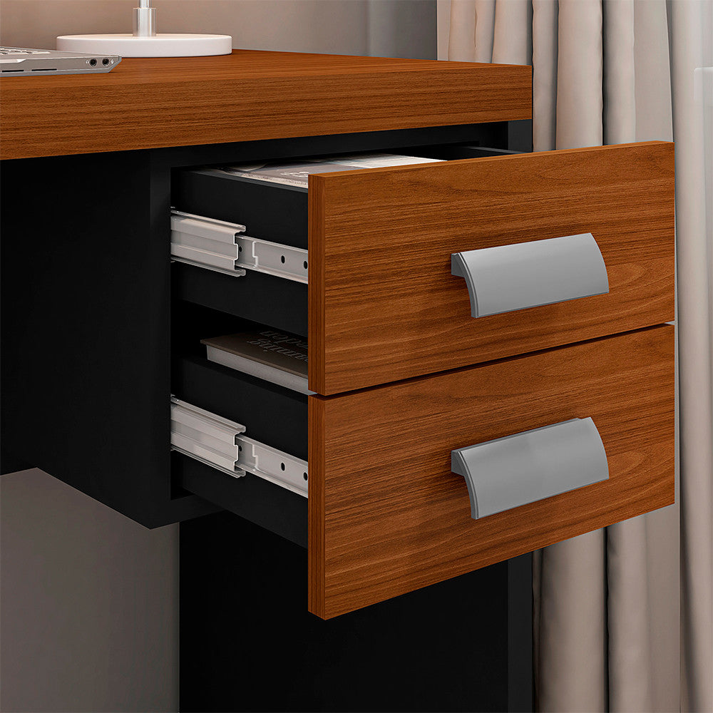 Mesa De Computador com Gaveteiro Escritório Studio 0.9 Caemmun
