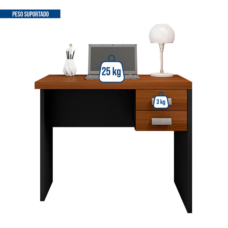 Mesa De Computador com Gaveteiro Escritório Studio 0.9 Caemmun
