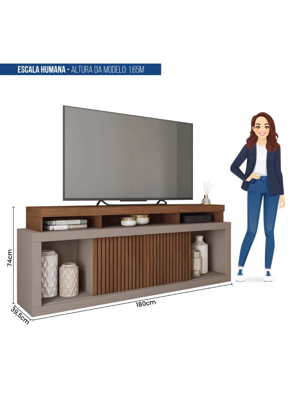 Rack Bancada para Tv até 70 Polegadas Aegon Caemmun