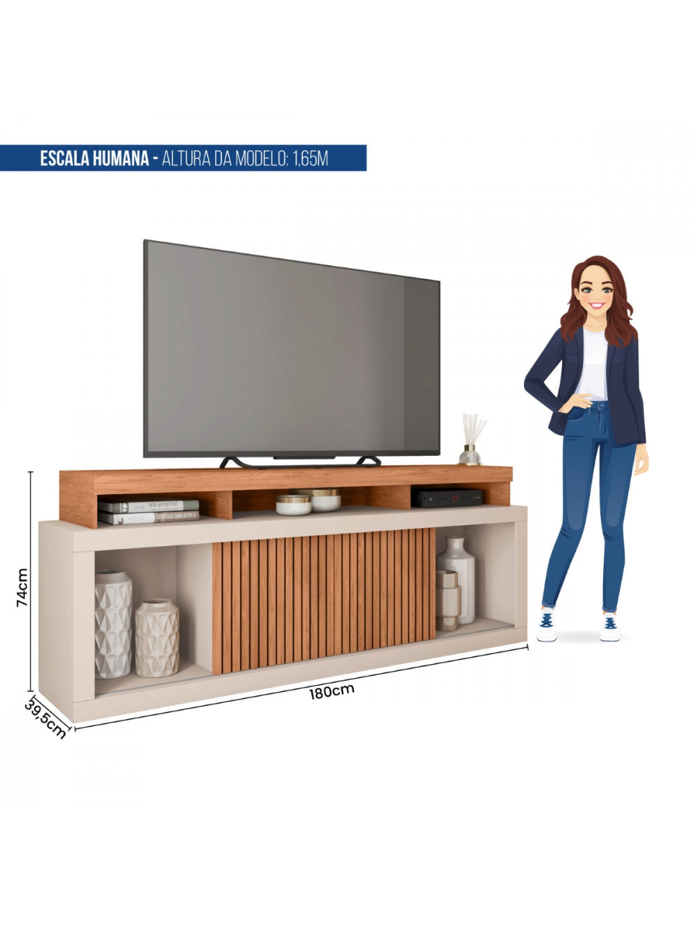 Rack Bancada para Tv até 70 Polegadas Aegon Caemmun