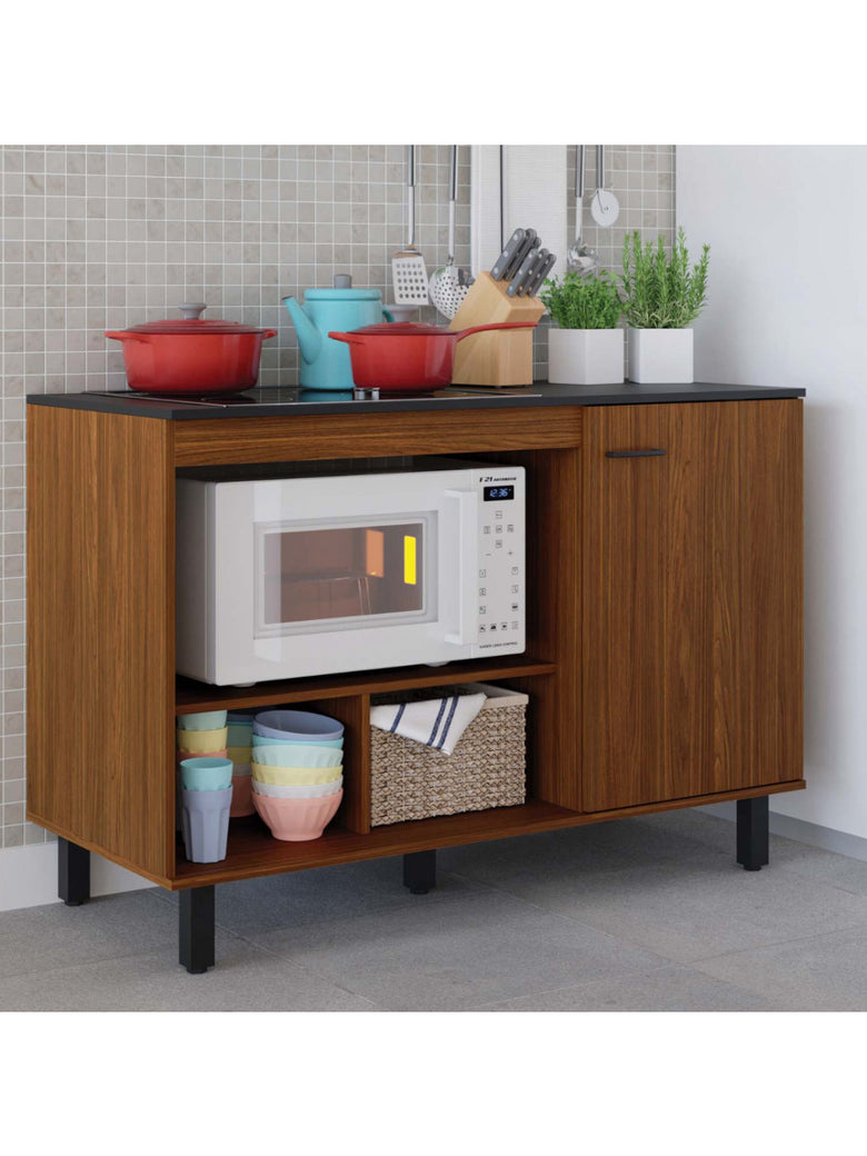 Balcão Para Cooktop Buffet Cozinha Cook 1 Porta Caemmun