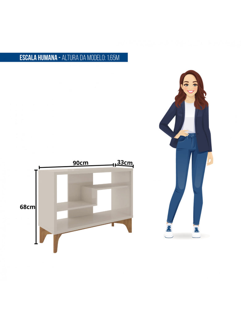 Estante Para Livro Decorativa Loft Caemmun