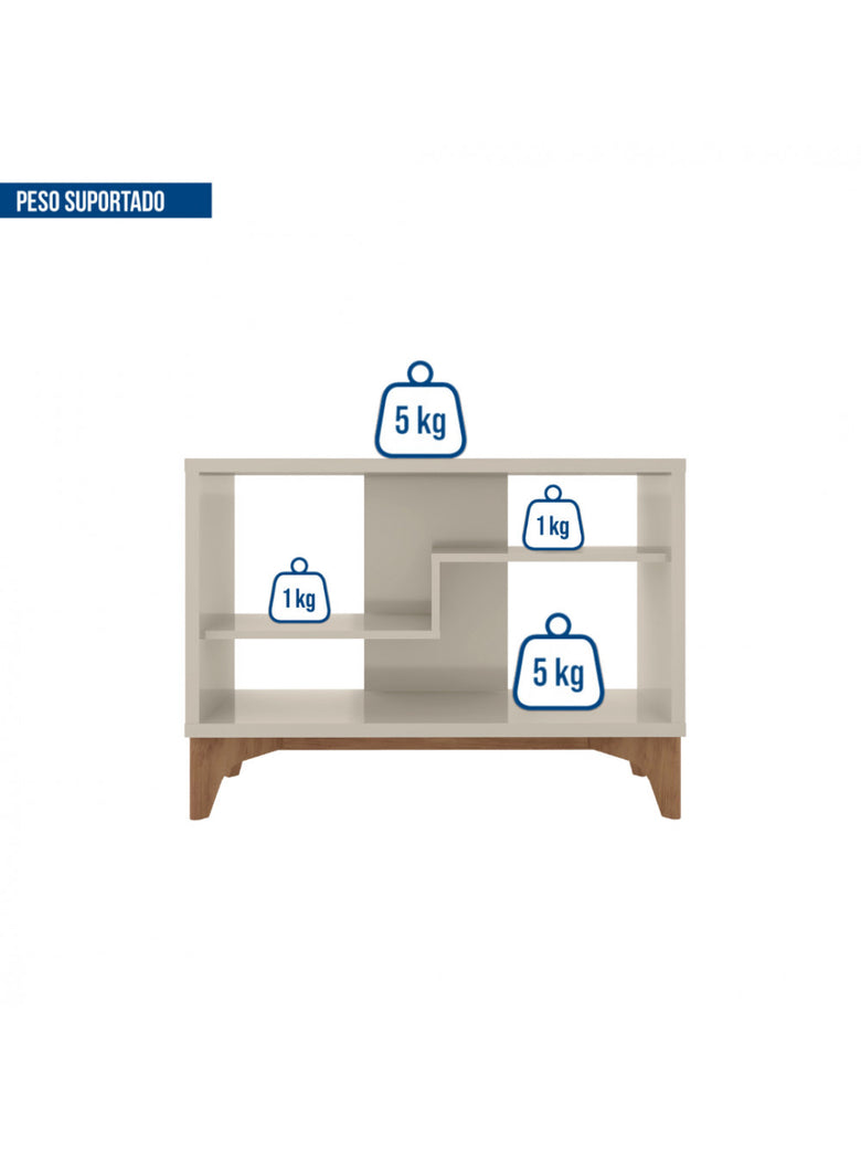 Estante Para Livro Decorativa Loft Caemmun