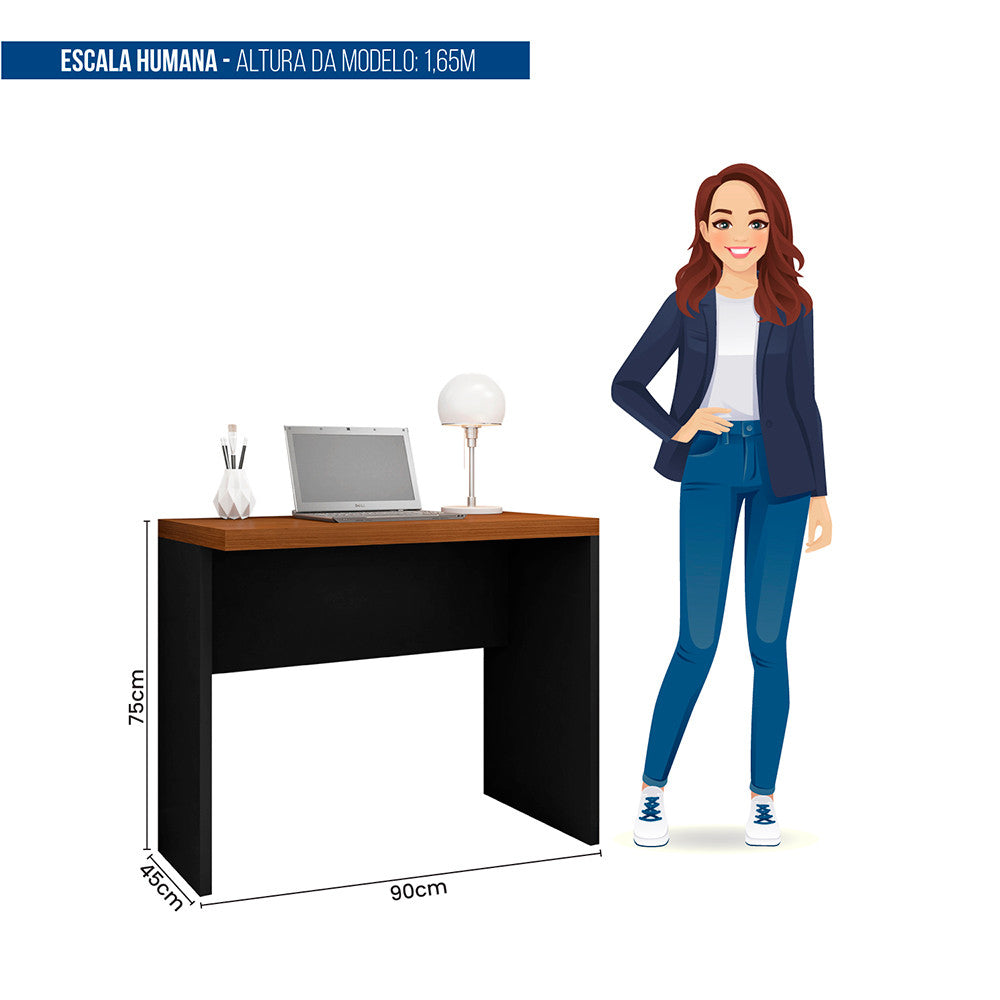 Mesa De Computador para Escritório Studio 0.9 Caemmun