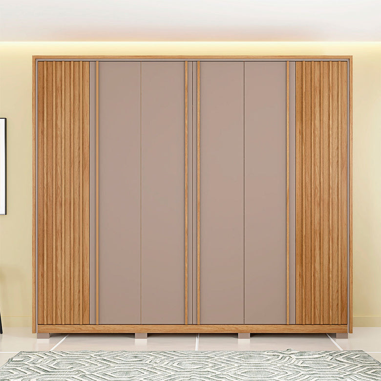 Guarda Roupa Casal Apollo 6 Portas 4 Gavetas Caemmun