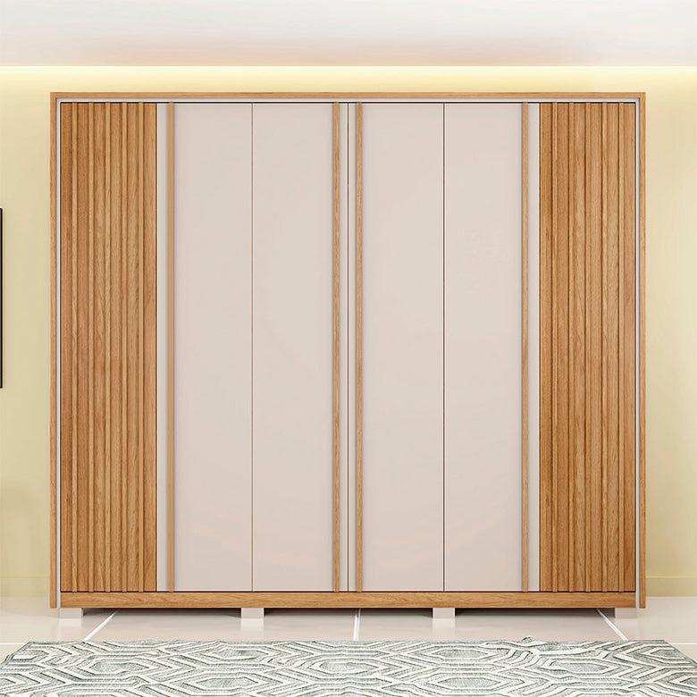 Guarda Roupa Casal Apollo 6 Portas 4 Gavetas Caemmun