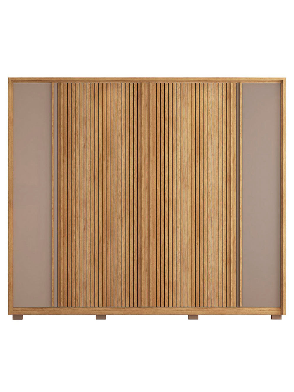 Guarda Roupa Proximus 6 Portas com 4 Gavetas Caemmun - Buriti / fendi